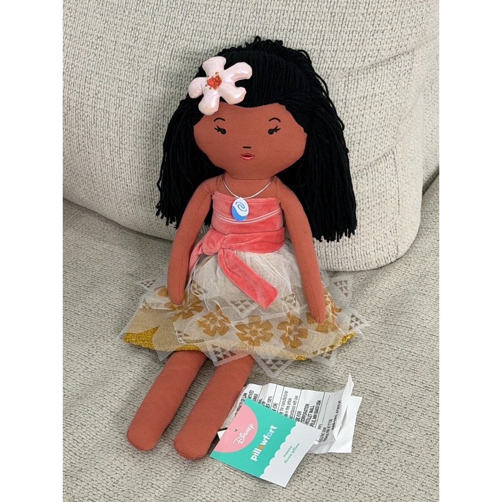 Pillowfort Disney Moana Throw Pillow Doll NWT Pillow Pal Plush Toy Princess
